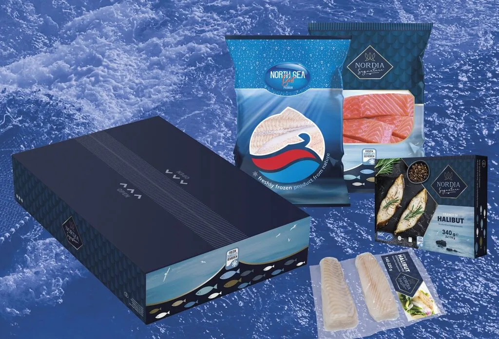 Nordia Signature en North Sea zak, doos en vacuüm verpakkingen